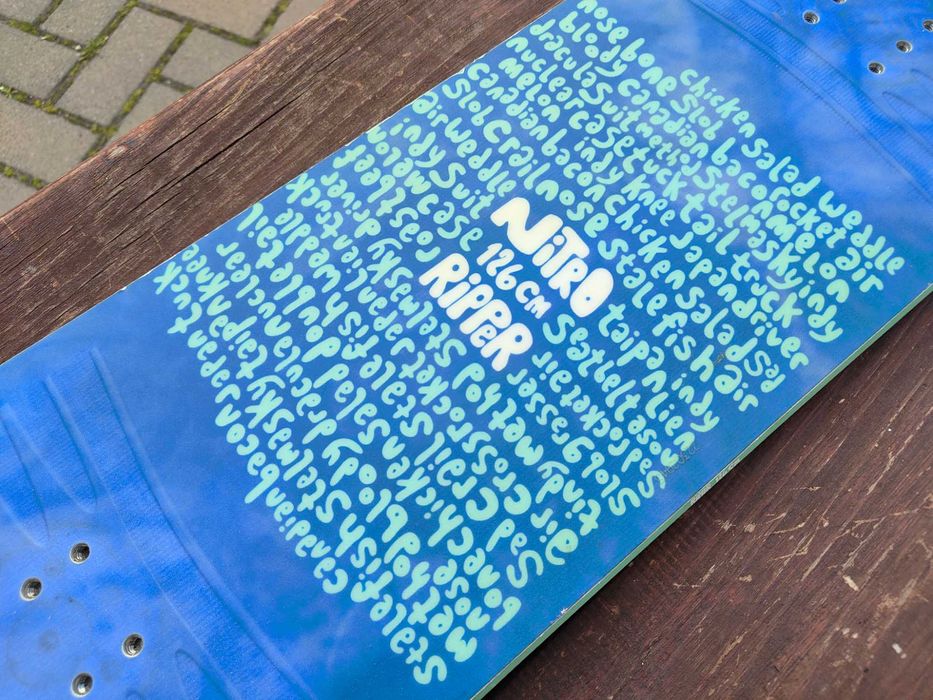 Deska snowboardowa 126 Nitro Ripper Youth 2022 twin flat Snowboard 126