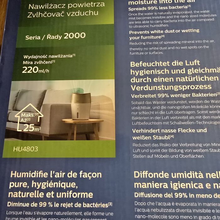 Nawilżacz powietrza Philips HU4803 - stan jak nowy!!