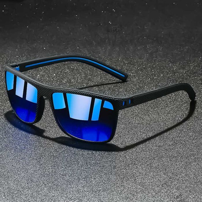 OKULARY PRZECIWSŁONECZNE. Polaryzacyjne HD. Ice Blue/Black Sportowe.
