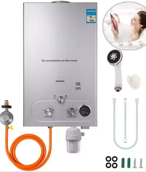 Podgrzewacz przepływowy 18l na gaz ziemny LPG