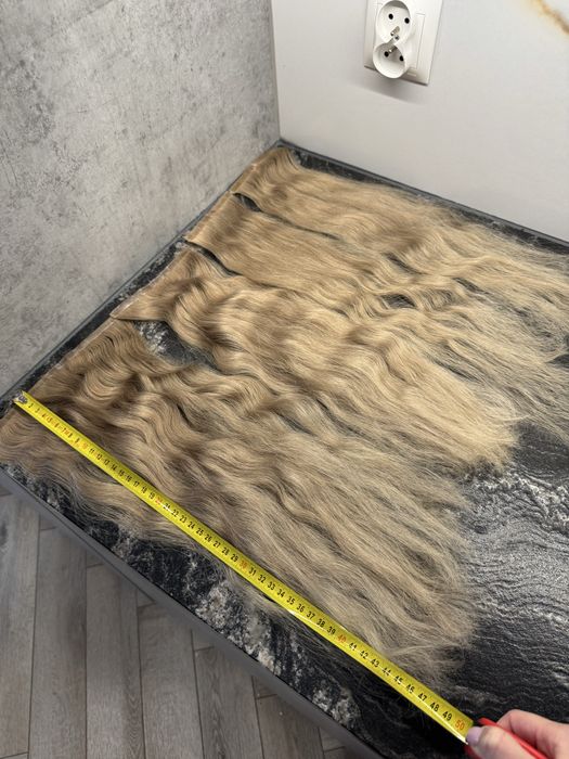 Wlosy narualne najwyższej jakosci premium bio taśmy, falowane, blond