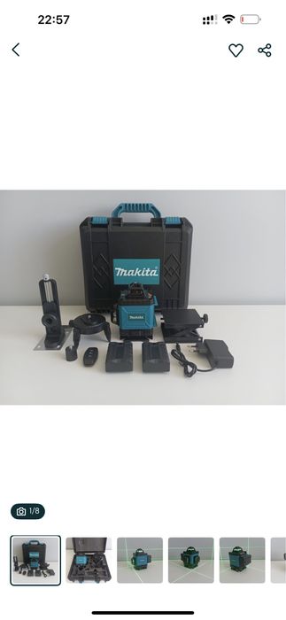 Лазерний рівень нівелір Makita SKR 200 4D 16 ліній зелений луч