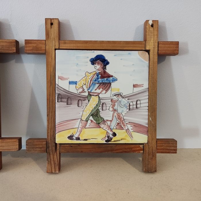Viúva Lamego - Conjunto de 2 azulejos pintados à mão