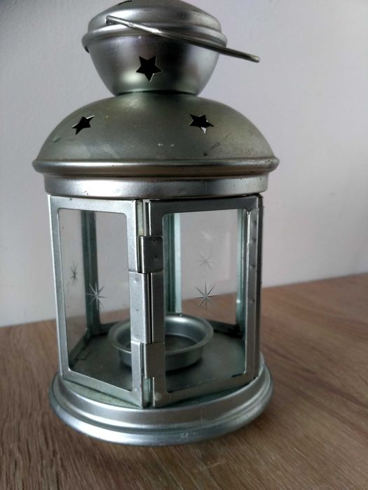 Świecznik latarnia herbata świeca ротера, 19,5 cm, stal