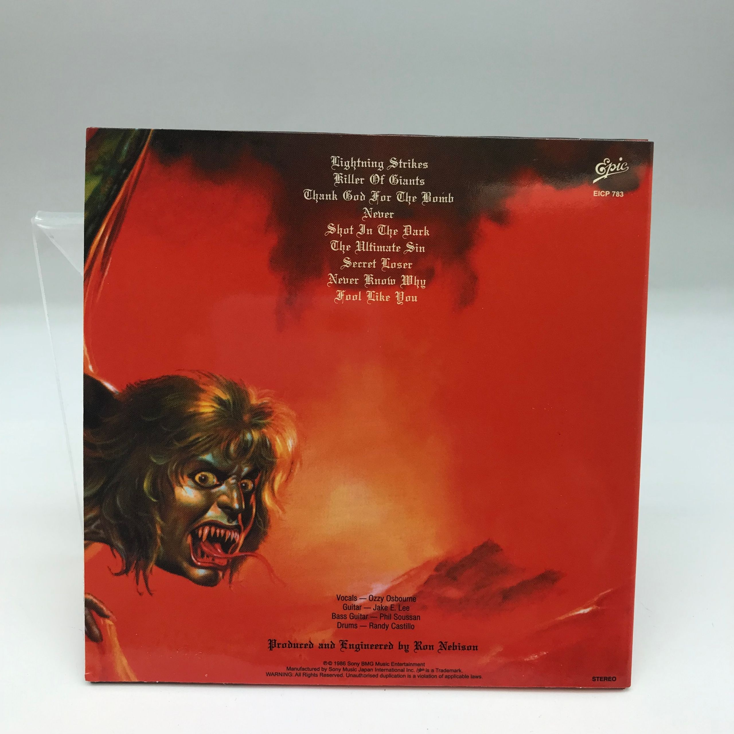 cd - ozzy osbourne - the ultimate sin