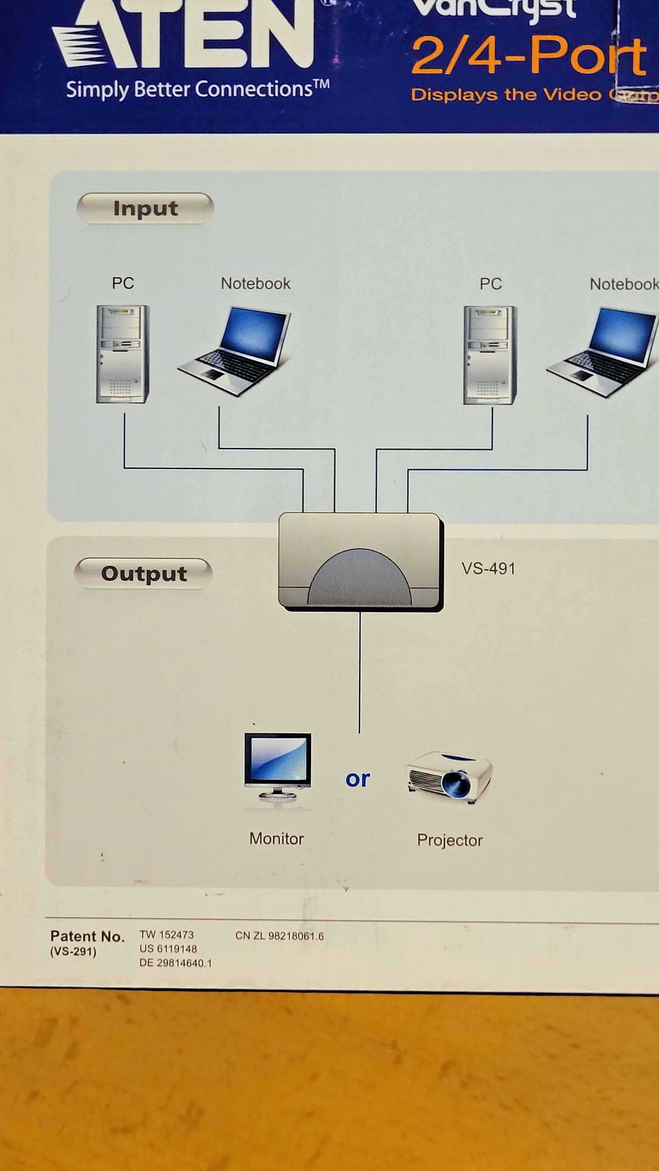 Aten Video Switcher VS491