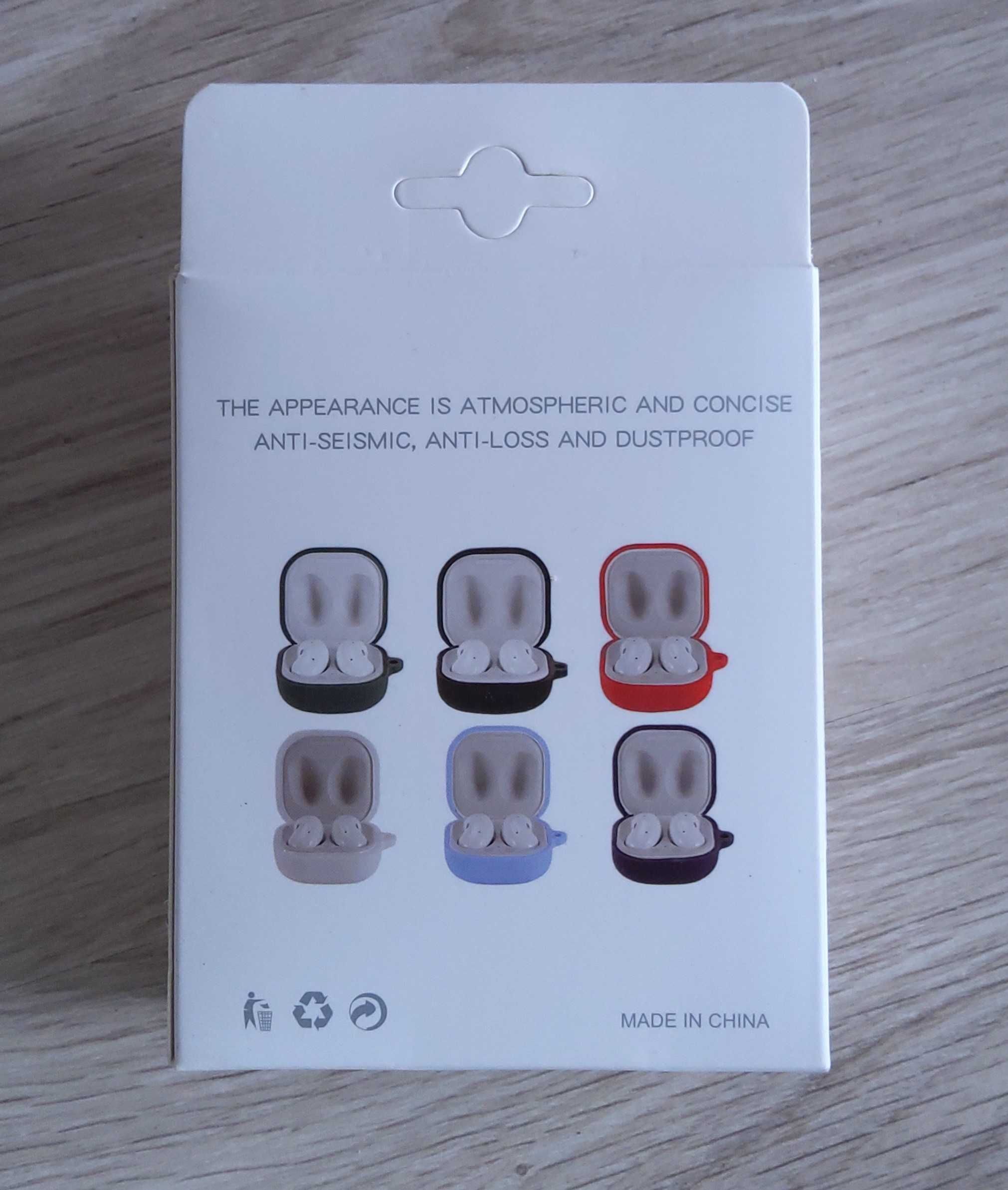 Szare silikonowe etui case pokrowiec na słuchawki Samsung Buds Live