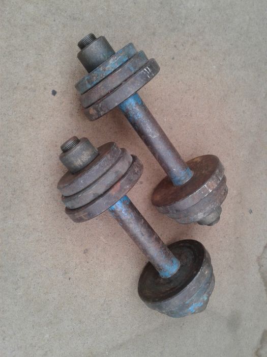 Гантели наборные по 5 СССР разборные гантелі 5 , 4 , 3 , 2 , 1  кг.