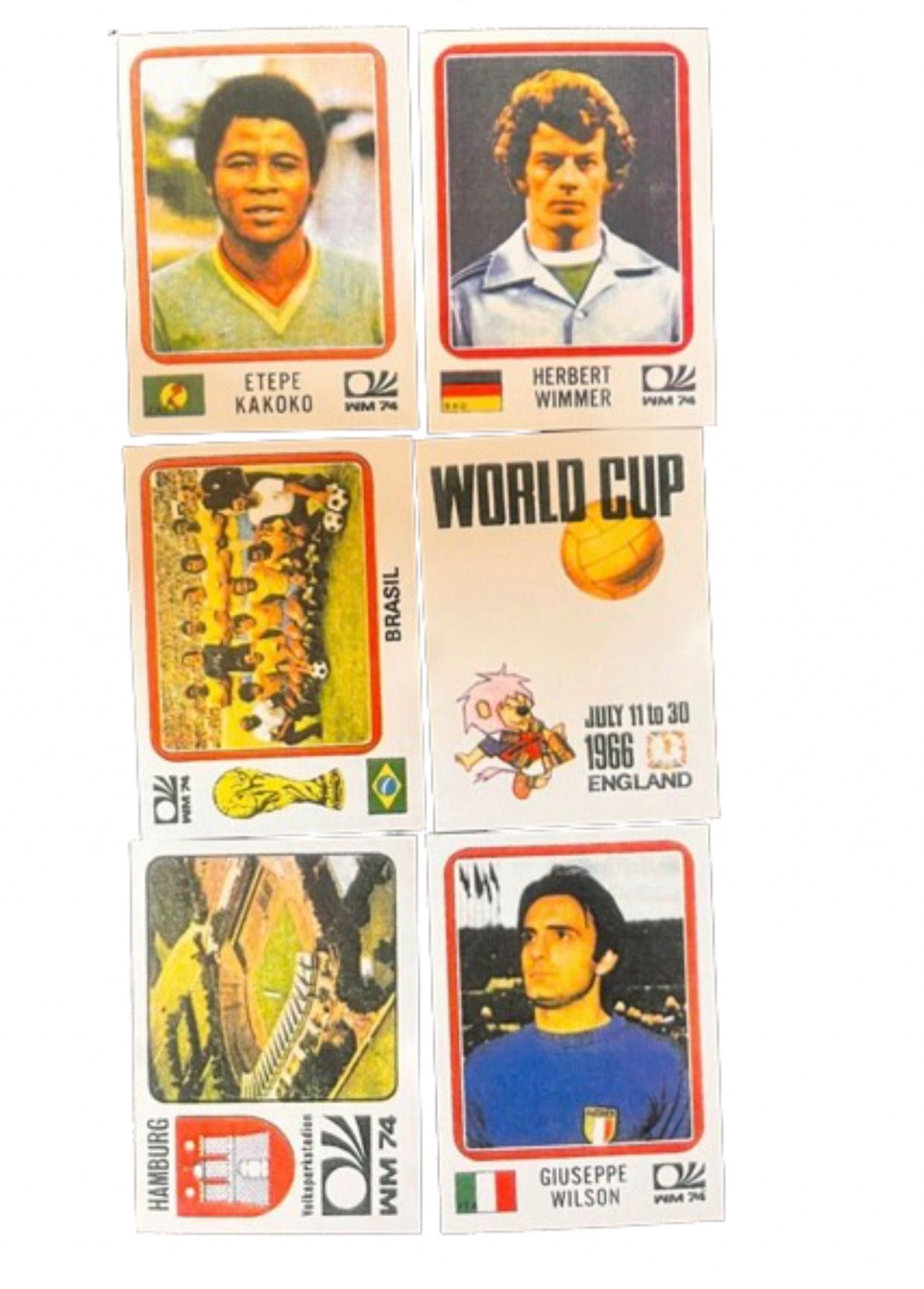 Caderneta panini Mundial 1974