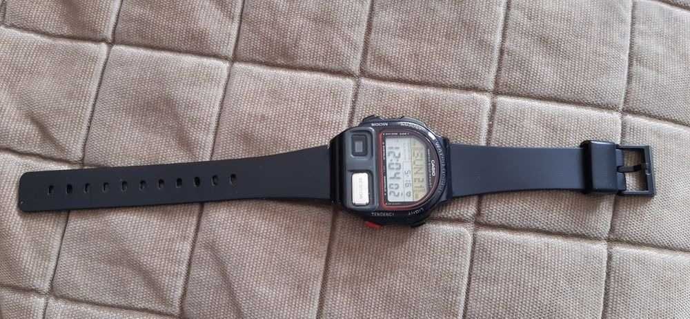 Casio duży zegarek pulsometr japan nie seiko lcd vintage nie seiko