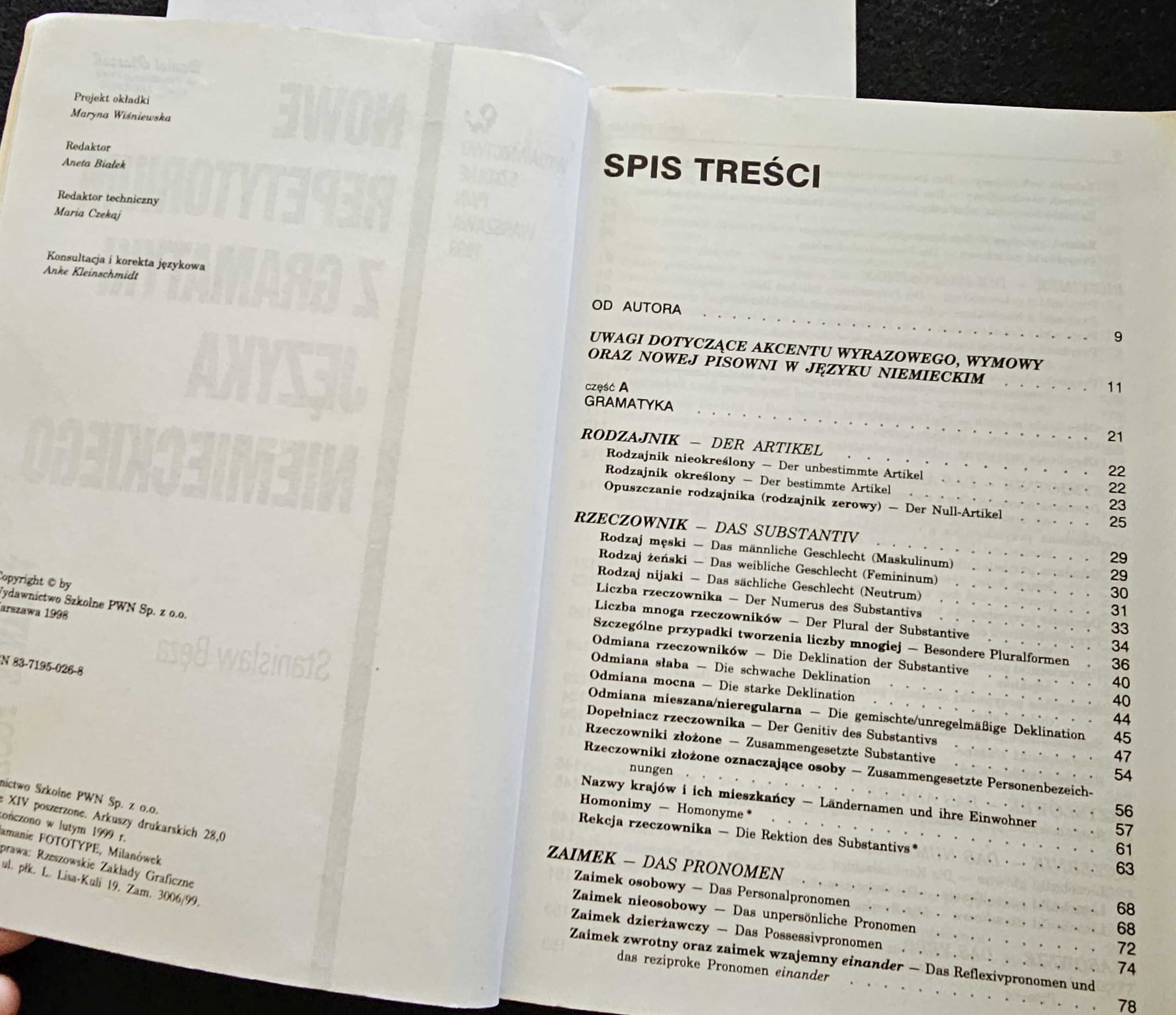 Bęza - Nowe repetytorium z gramatyki języka niemieckiego