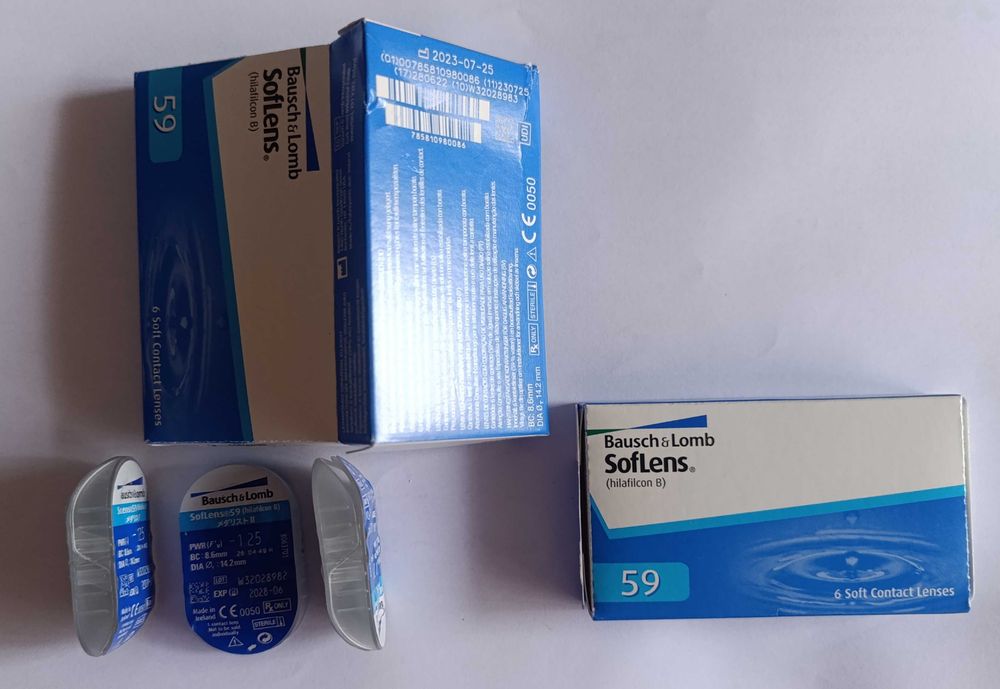 Lentes mensais -  Bausch &Lomb -1.25