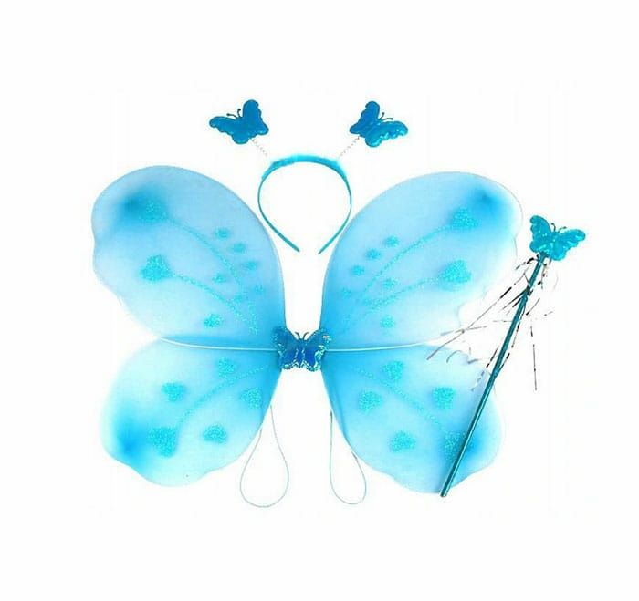 Przebranie motylek wrozka bal karnawałowy skrzydla 4 częściowy