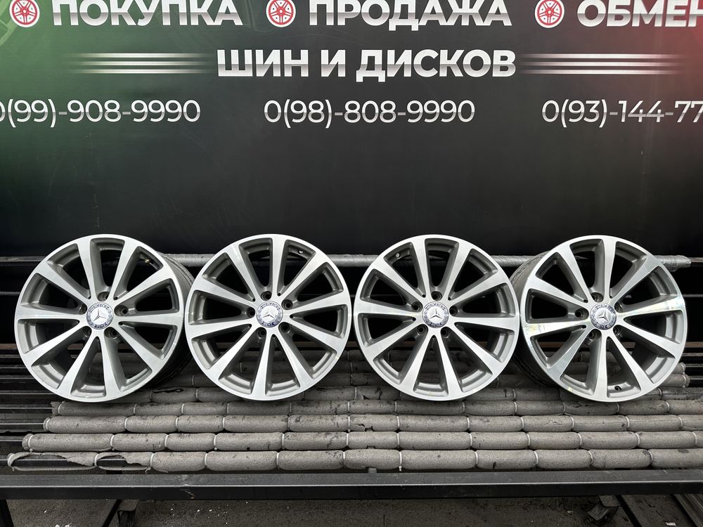 99 Оригинальные литые диски Mercedes E class 5/112 R17 et40