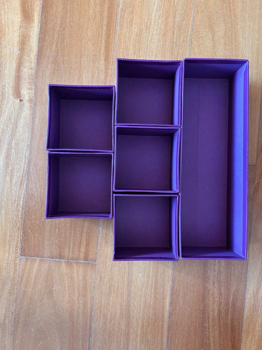 Conjunto de caixinhas em cartão