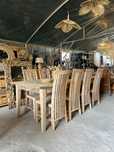 stół drewniany TEAK lite drewno 250cm rustykalny farmhouse