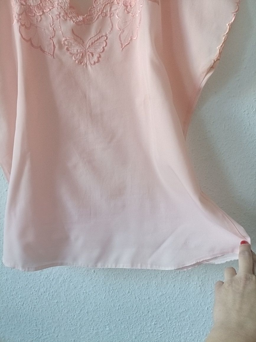 Śliczna haftowana bluzka #lato plus size rozm. 46