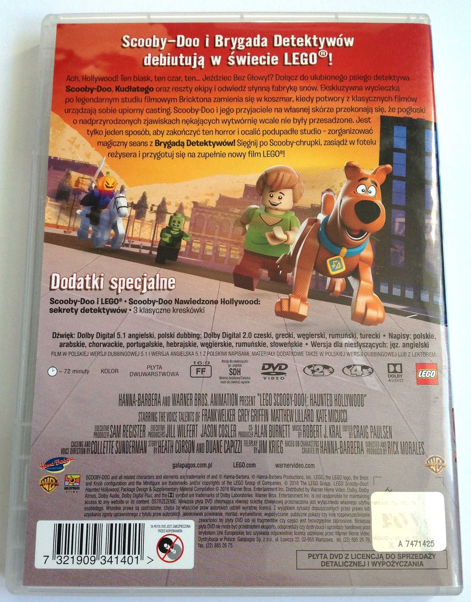 Lego Scooby-Doo Nawiedzone Hollywood DVD