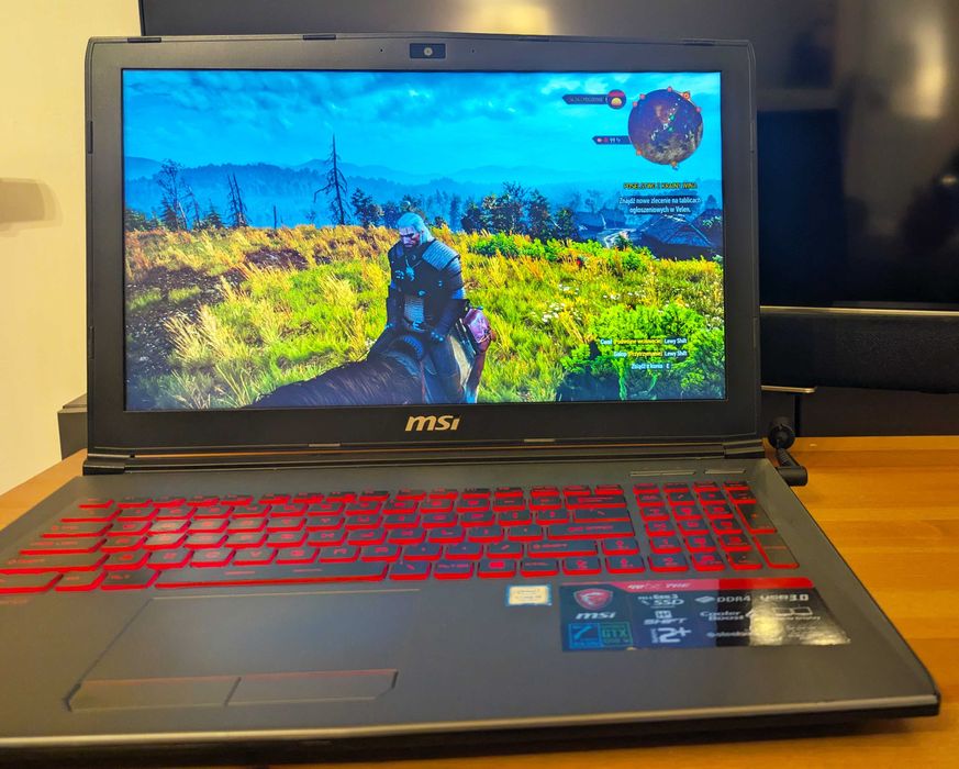 Laptop gamingowy MSI GV62 i5 GTX1050Ti