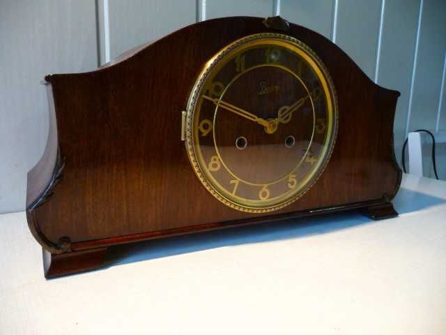 Piękny zegar kominkowy Baduf, sprawny,.3struny, 100% oryg., po renow