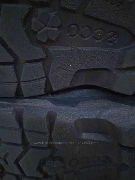 27 р. Продам в идеальном состоянии, Ecco, зимние термо сапоги