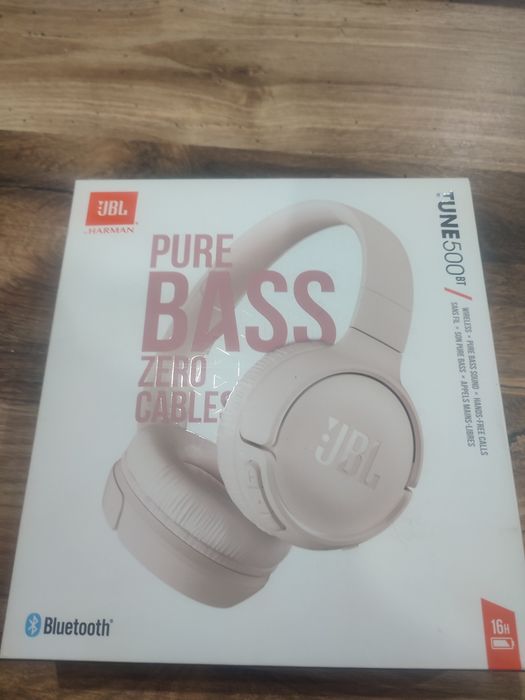 Słuchawki JBL TUNE500BT pudrowy róż