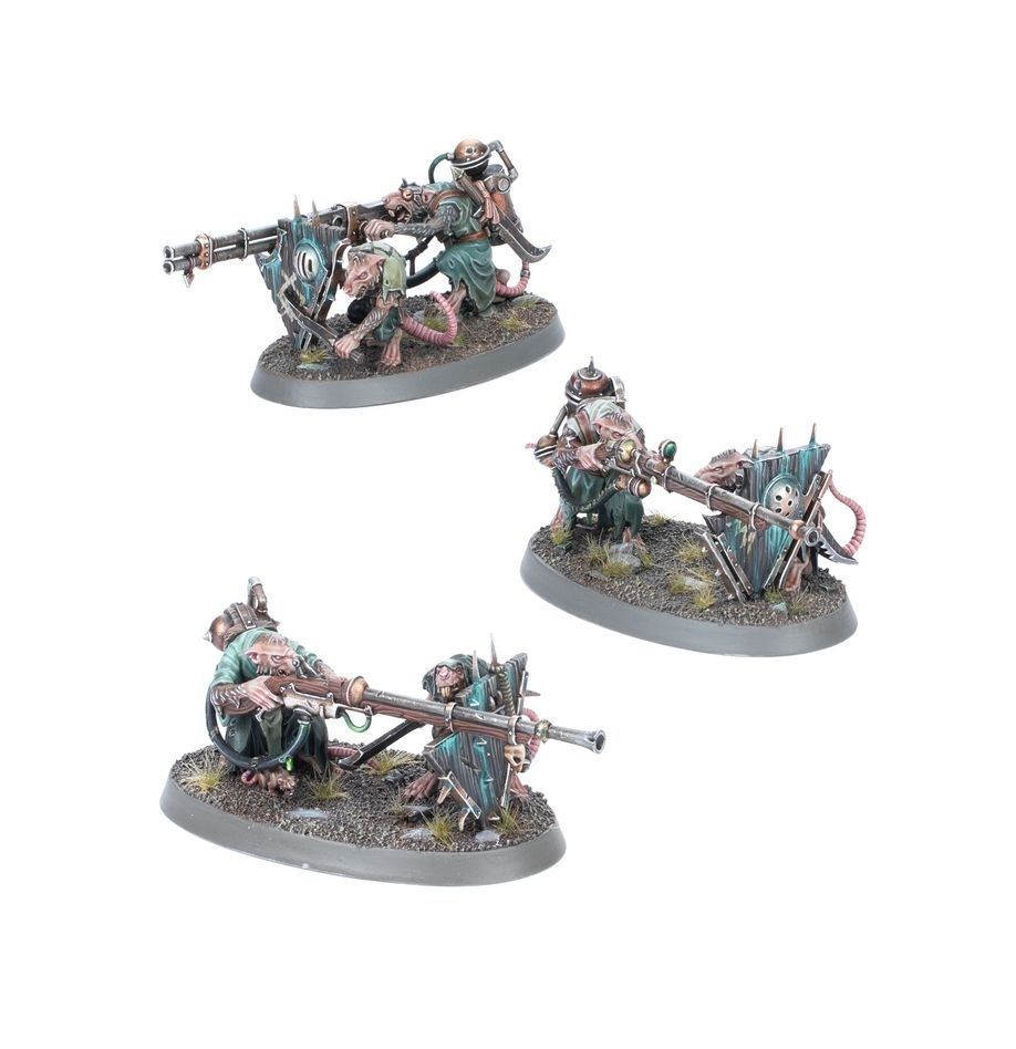 3x WARPLOCK JEZZAILS Skaven Aos Warhammer Ramki