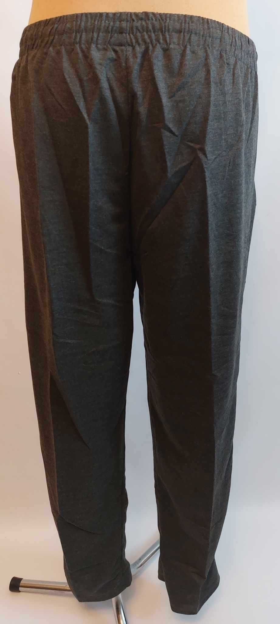 Spodnie męskie dresowe grafit bez ściągaczy LINTEBOB Y-47169-LK r 5 XL