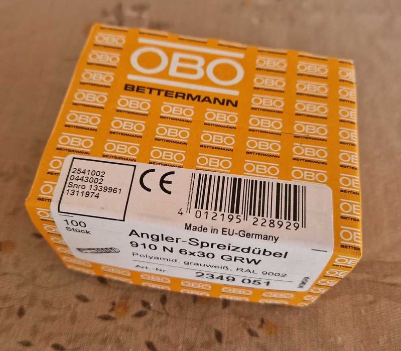 Caixa de 100 buchas 6x30mm