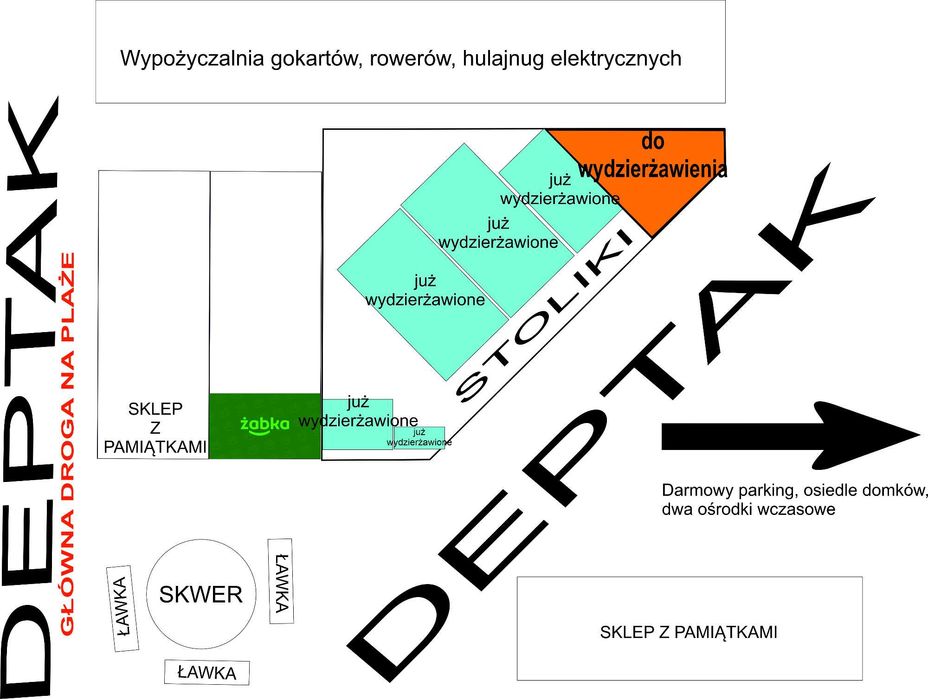 Wydzierżawię,wynajmę działkę nad morzem, plac,foodtruck,handel,centrum