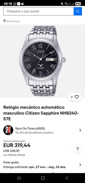 Relógio citizen perfeito