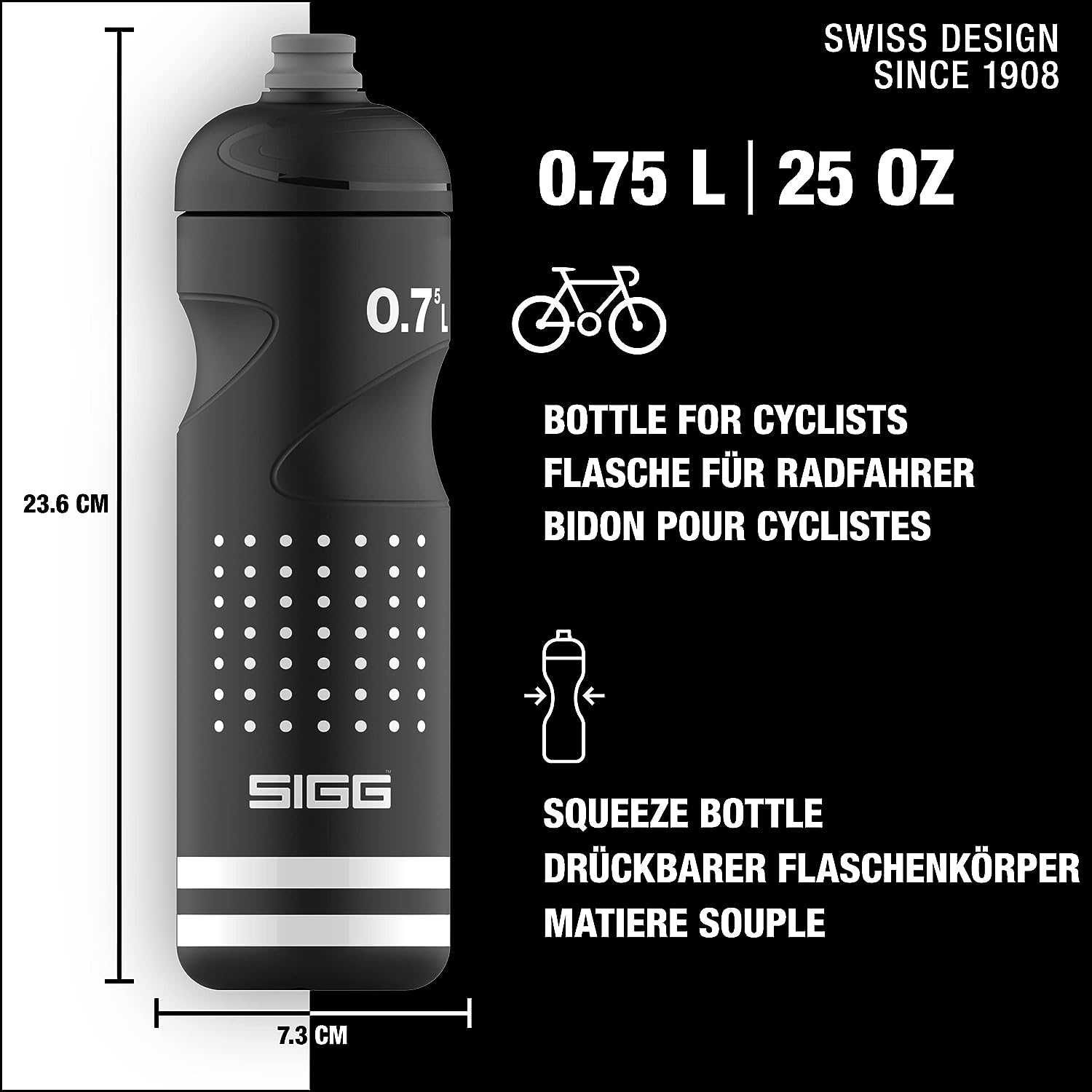 SIGG - bidon Pulsar black 0,75 l