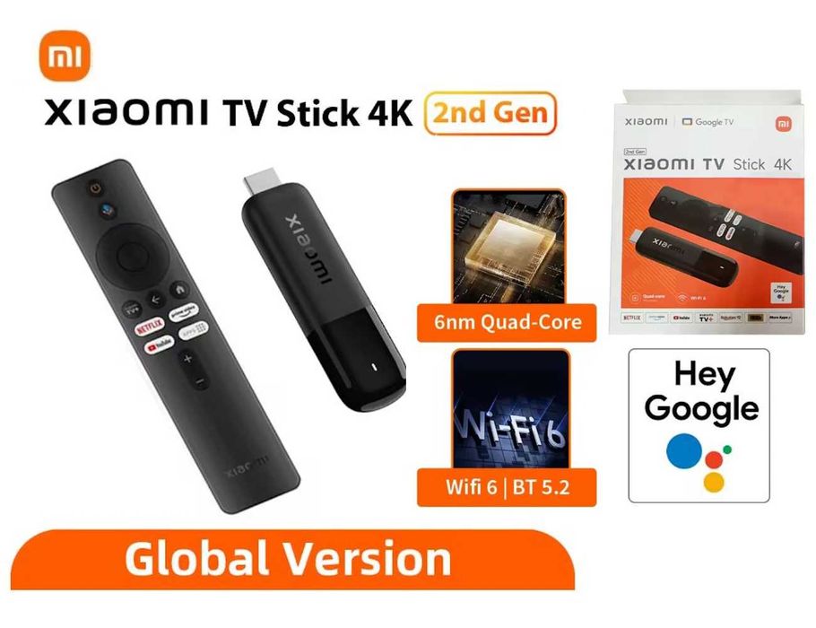 Xiaomi TV Stick 4K 2nd Gen 2025 TV Box смарт тв приставка тв стік