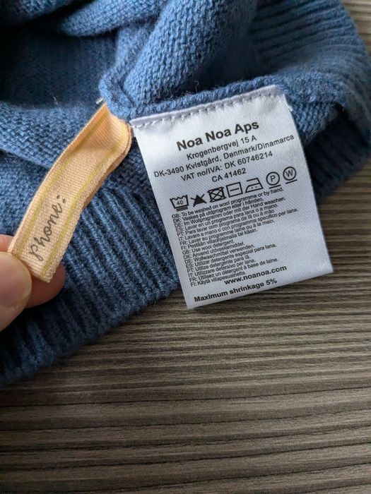 Kamizelka Noa Noa Miniature r. 98 wełna + bawełna + wiskoza, nowa