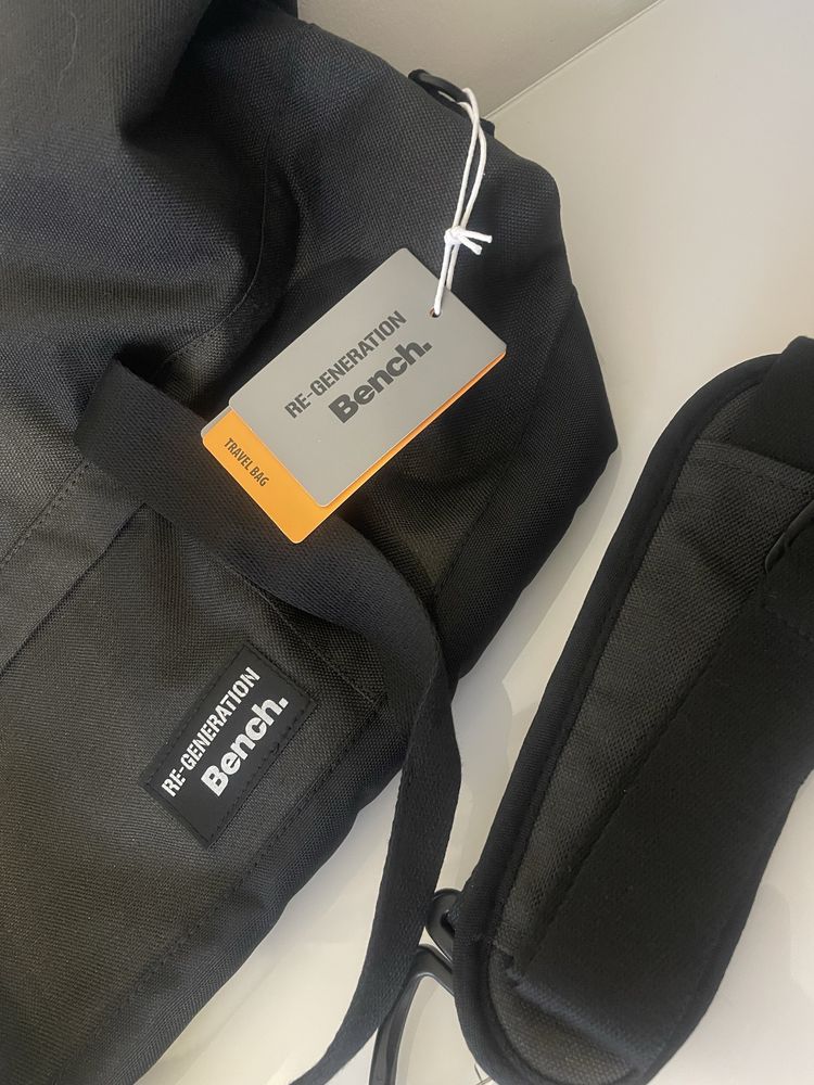 Torba sportowa bench czarna duża