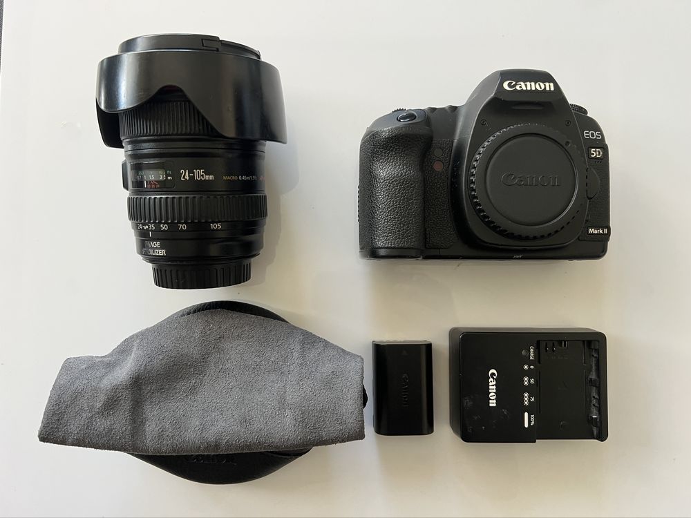 Canon EOS 5D mk II plus obiektyw Canon EF 24-105/4 L IS