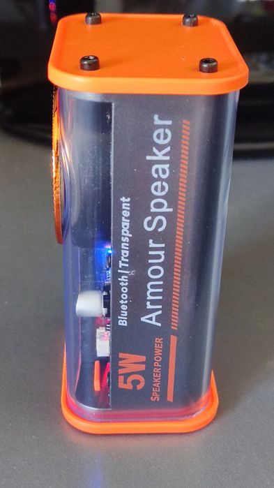 Coluna Bluetooth K07 Transparente