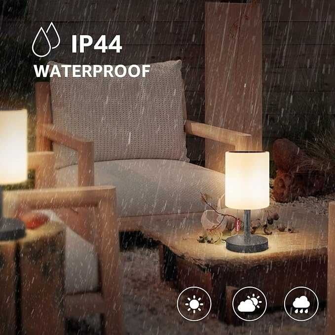 Сонячна настільна лампа для вулиці, 2-в-1  RGB,  водонепроникна IP44