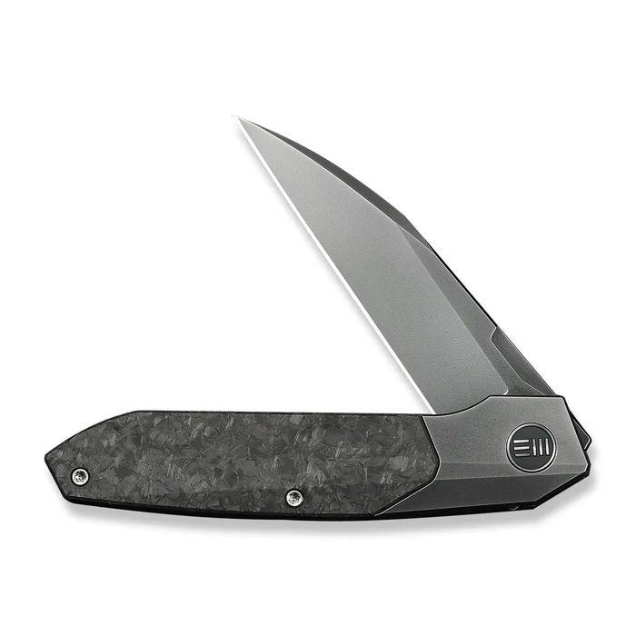 Nóż składany WeKnife Brr15 Gray Titanium/Shredded Carbon Fiber,