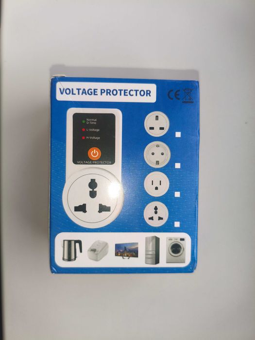 Реле напруги, захист від перепадів напруги мережі з екраном  16А 3000W