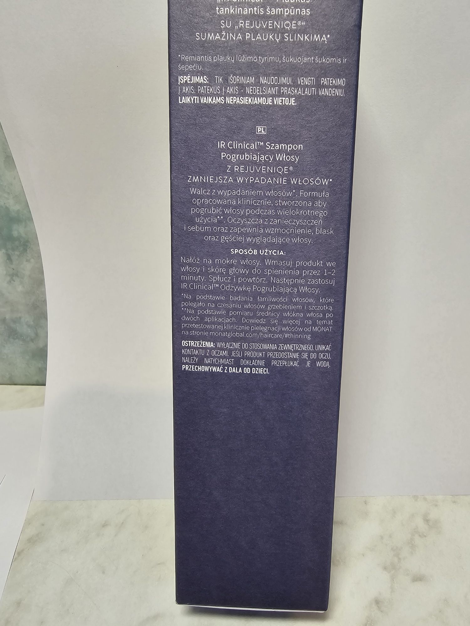 MONAT IR CLINICAL - zestaw przeciw wypadaniu włosów.
