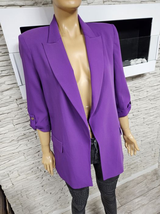 Przepiękna marynatka fioletowa Zara rozmiar M