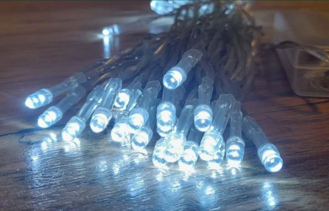 5 sztuk Lampki  na baterie led choinkowe świąteczne.