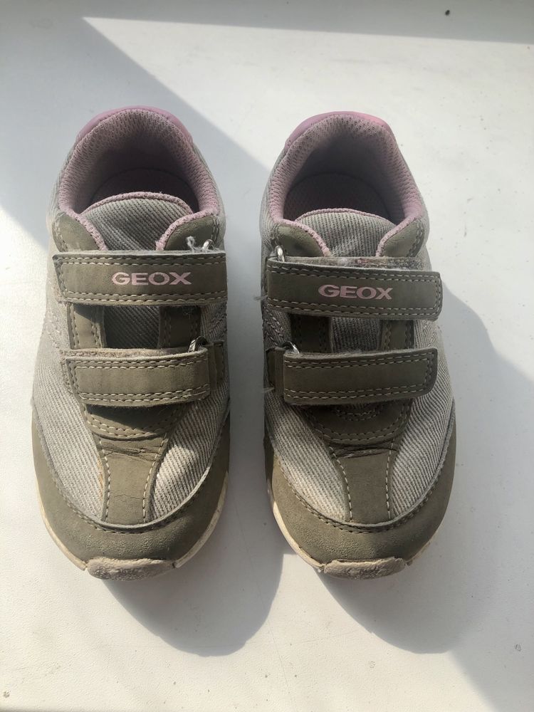 Кросівки Geox 25р сірі на дівчинку кроссовки демісезон літо