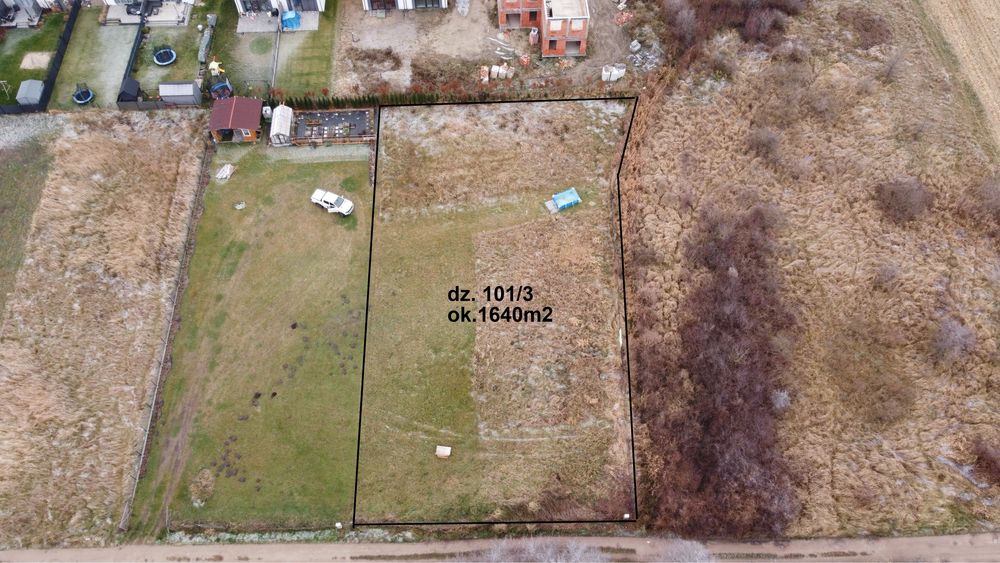 Działka budowlana — FILM — 1640m2 w Cerekwicy ul. Sosnowa