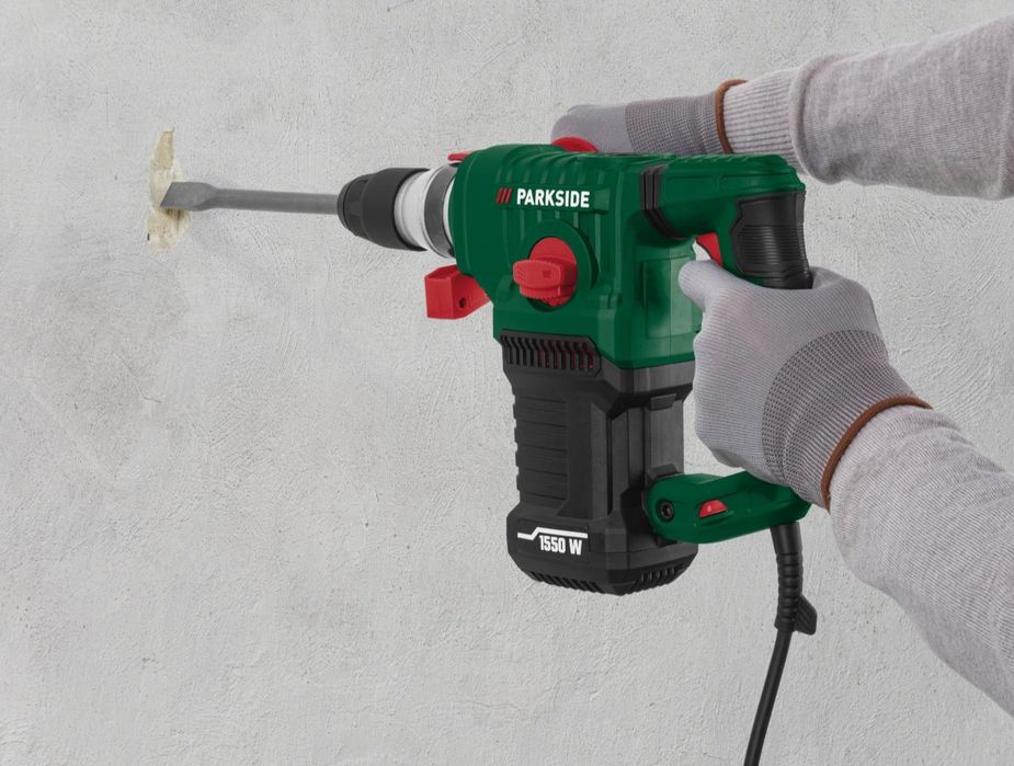 НОВ перфоратор сГермании PARKSIDE PBH 1550/5Дж/дрель/отбойный молоток