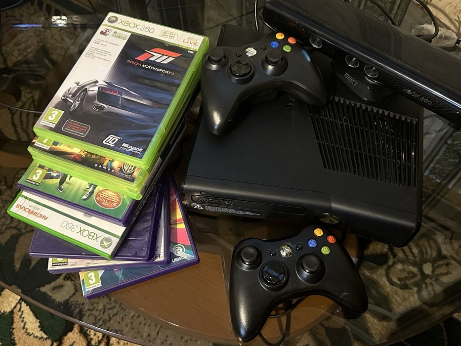 XBOX 360 + 2 джойстики + 6 ігор ІДЕАЛЬНИЙ СТАН