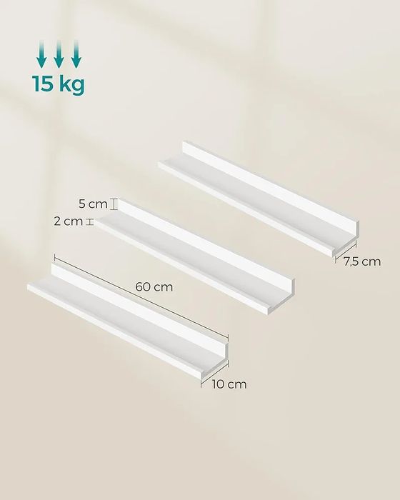 Półki ścienne 3szt