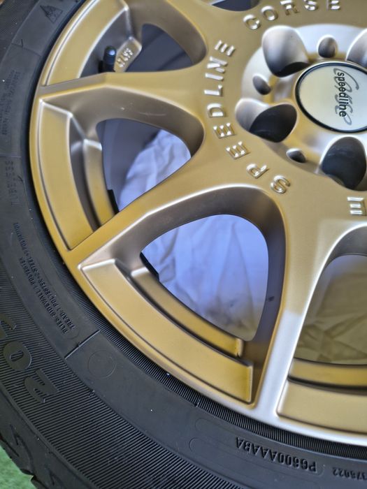 Złote felgi Subaru Speedline SL2 16" 5x100. Edycja limit Opony Zima