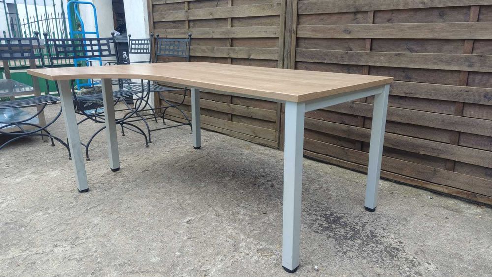 Biurko narożne 160x120 blat duży solidny